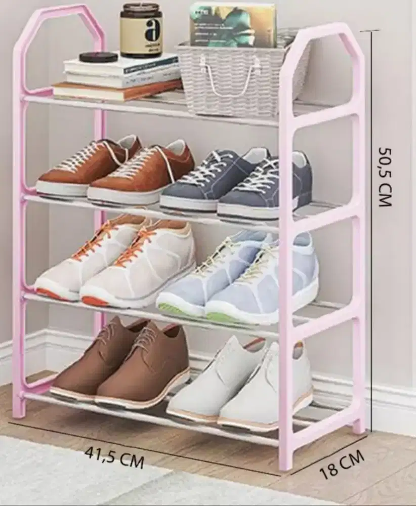 Rak Mini Hitam 4 Tingkat