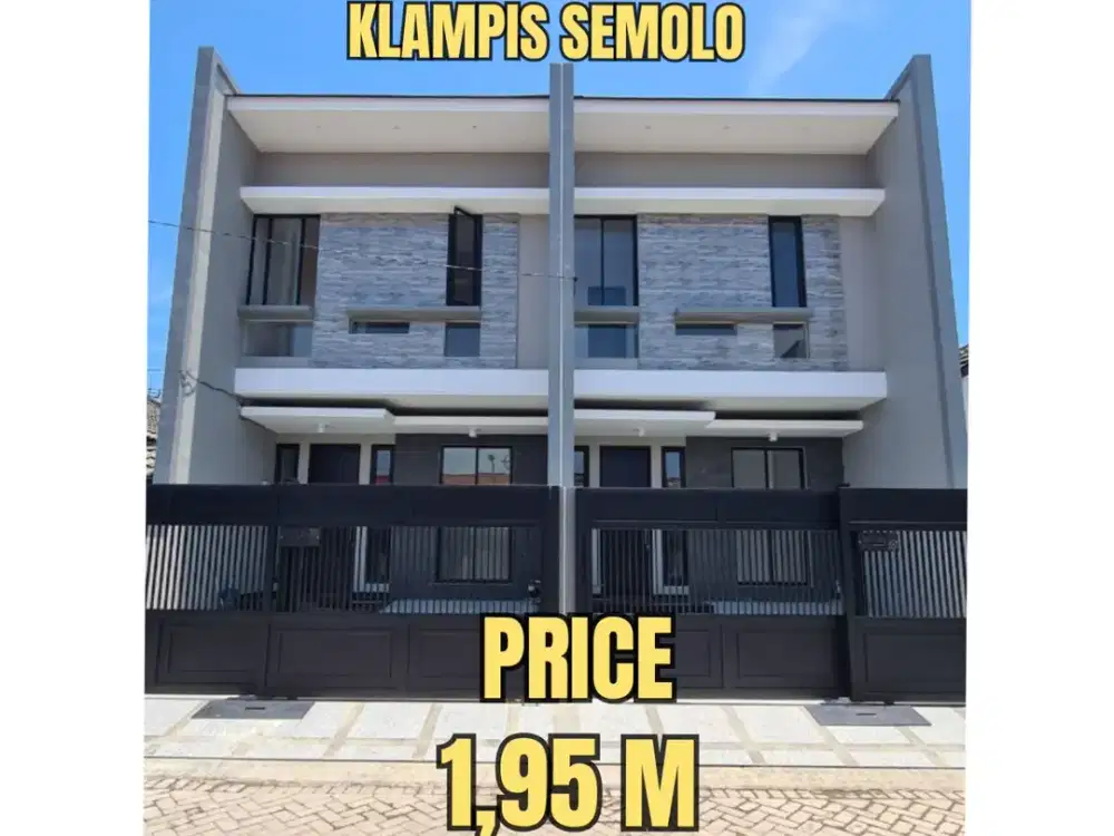‼️BARU GRESS 2 UNIT ‼️ RUMAH KLAMPIS SEMOLO, SEMOLOWARU MANYAR NGINDEN. SELANGKAH SUPERMARKET HOKKY dan MERR, SURABAYA TIMUR