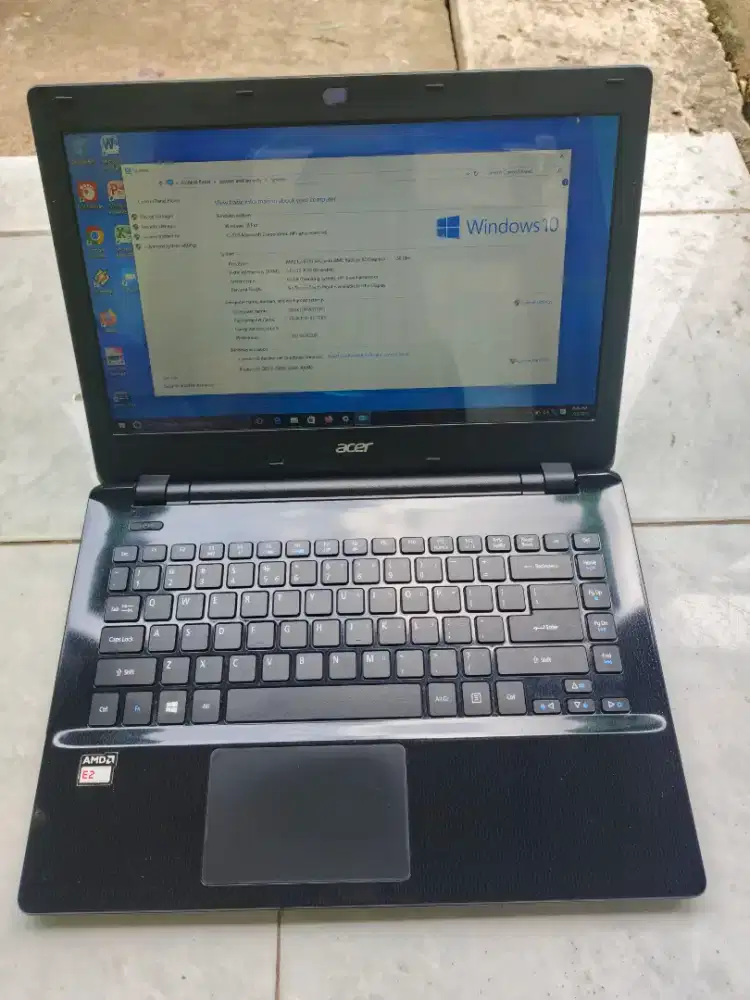 laptop acer Ram 8gb model slim layar 14 inch batre awet siap pake