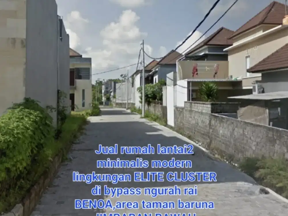 jual rumah lantai 2 minimalis  cluster  di taman jimbaran kuta selatan