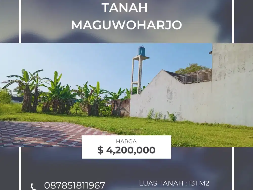 Tanah Maguwoharjo 3 menit dari  UNRIYO kampus 2