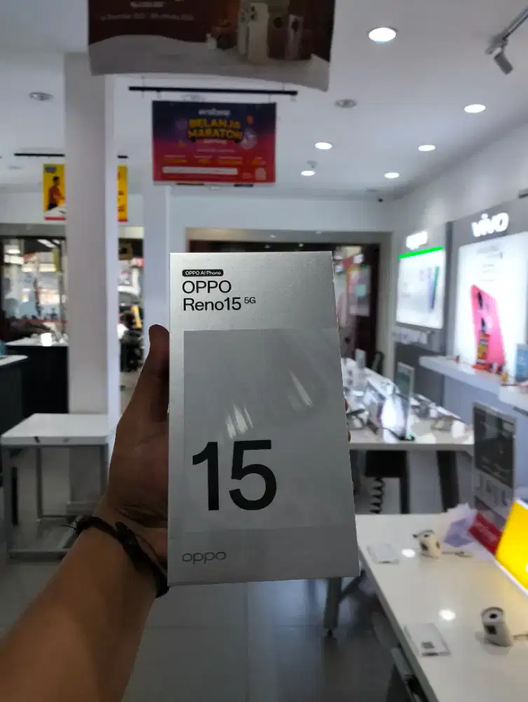 READY OPPO RENO15 5G 8/256 FRESH MASIH SEGEL DAN BERGARANSI RESMI OPPO