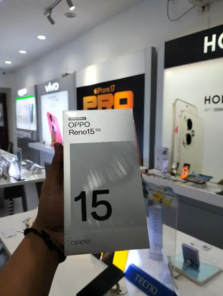 READY OPPO RENO15 5G 8/256 FRESH MASIH SEGEL DAN BERGARANSI RESMI OPPO