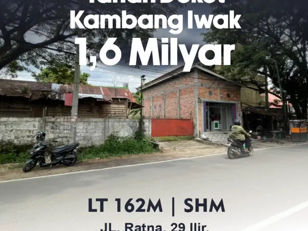 Tanah Strategis Deket KI | LT 162 m² | SHM | Harga 1,6Milyar