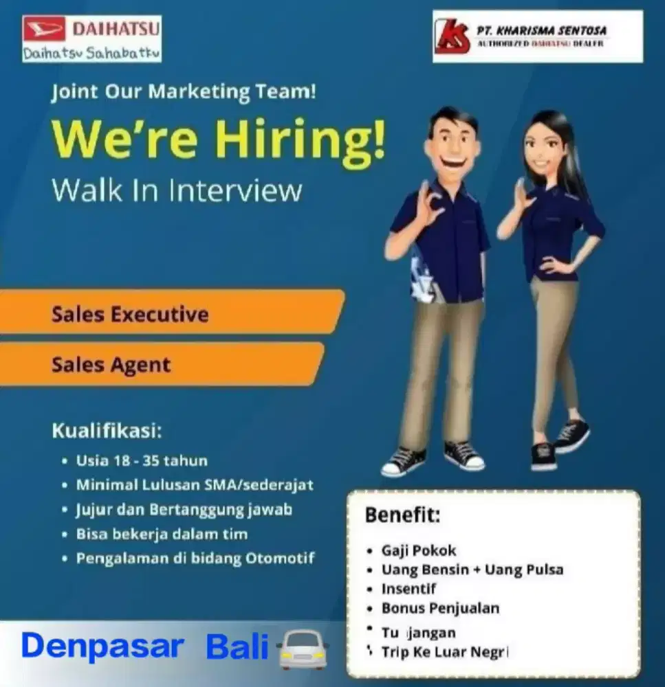 Loker Sales Mobil Daihatsu