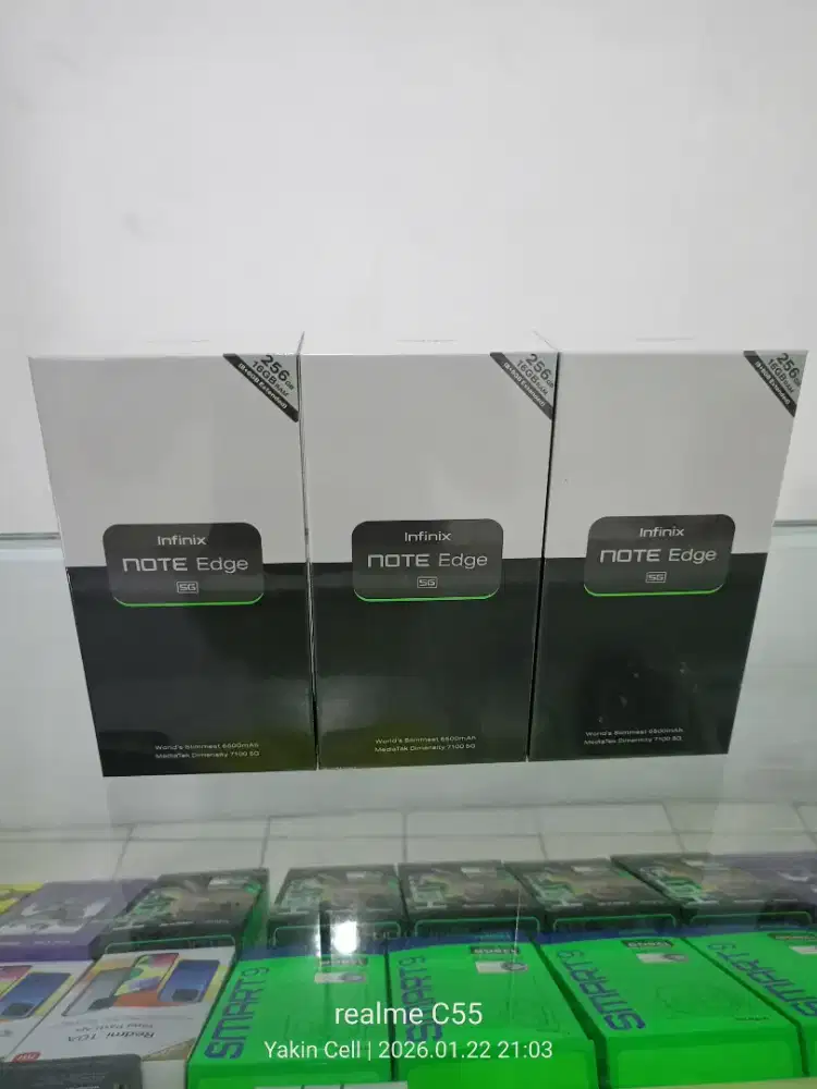 Infinix Note Edge 5G 8/256 GB Dimensity 7100 Batre 6500 Garansi Resmi