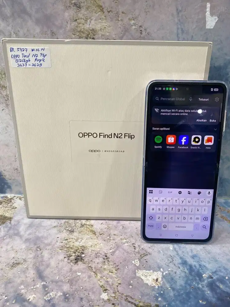 Oppo find N2 flip 8 / 256 purple