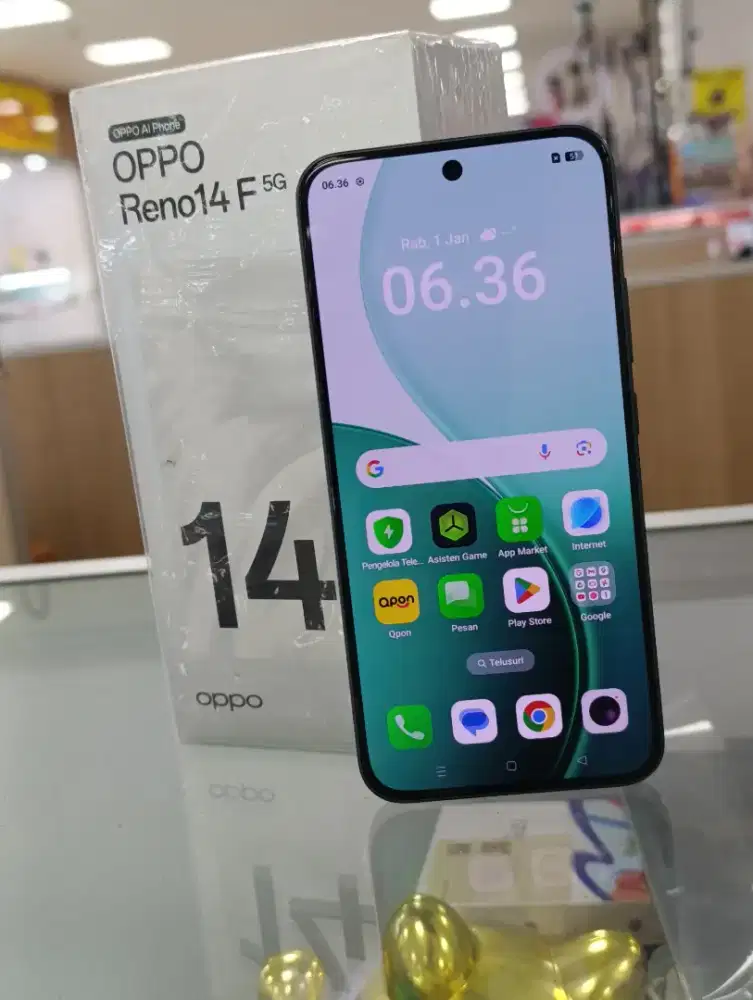 Oppo reno 14f 5G 12/256gb lengkap