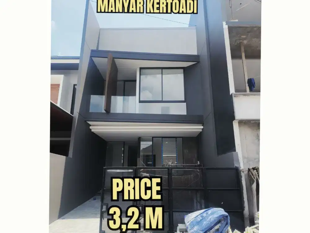 ‼️BARU GRESS‼️ RUMAH MANYAR KERTOADI JALAN UTAMA. DEKAT KLAMPIS, SEMOLOWARU, NGINDEN, KERTAJAYA, DHARMAHUSADA, ITS, UNAIR, MERR, GALAXY MALL, Dsb