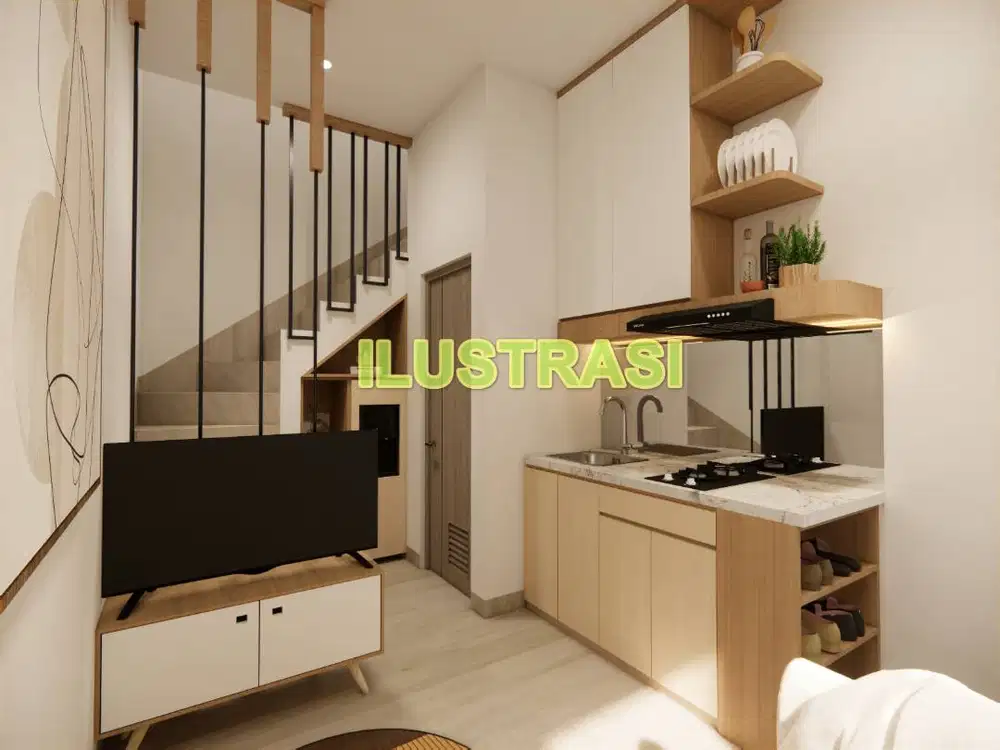 Kontrak Tahunan Rumah Mini Townhouse (400 m dr Stasiun KA Pondok Jati)