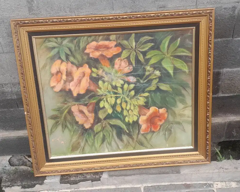 Lukisan bunga 70x70cm