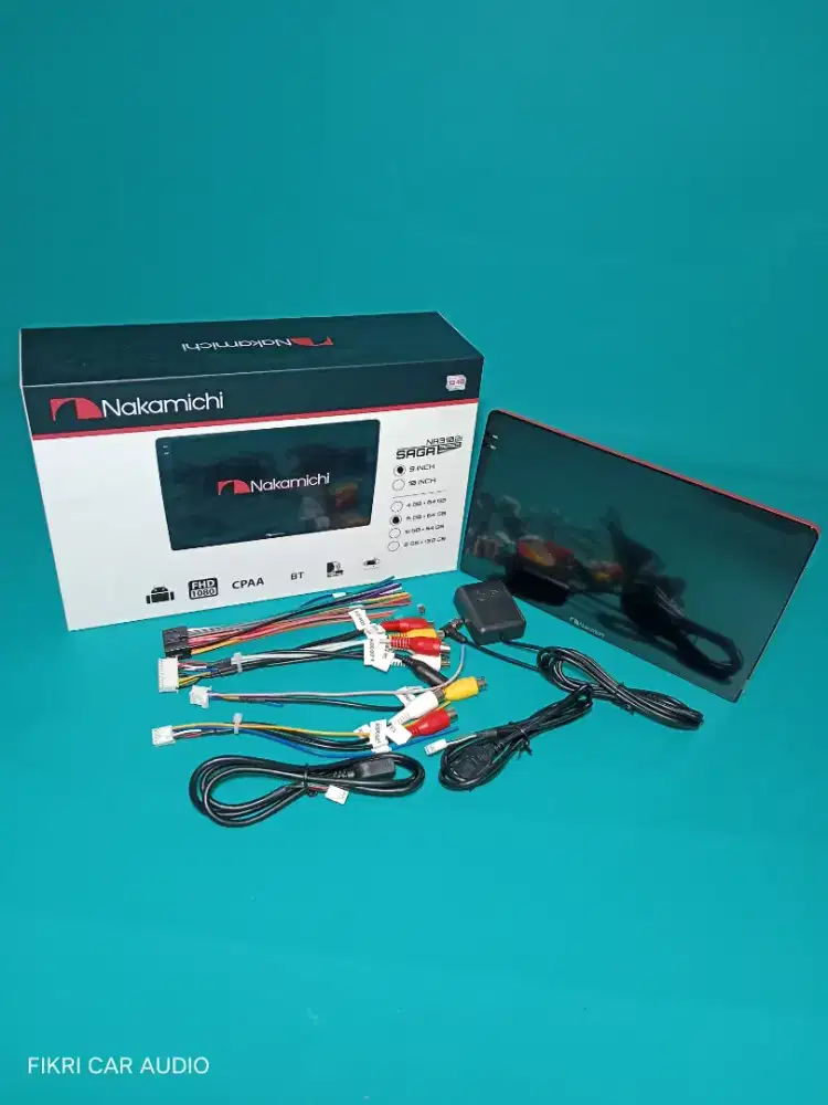 Head unit Android NAKAMICHI SAGA seri NA-3102i 9 6/64 OS 12 Supot 360