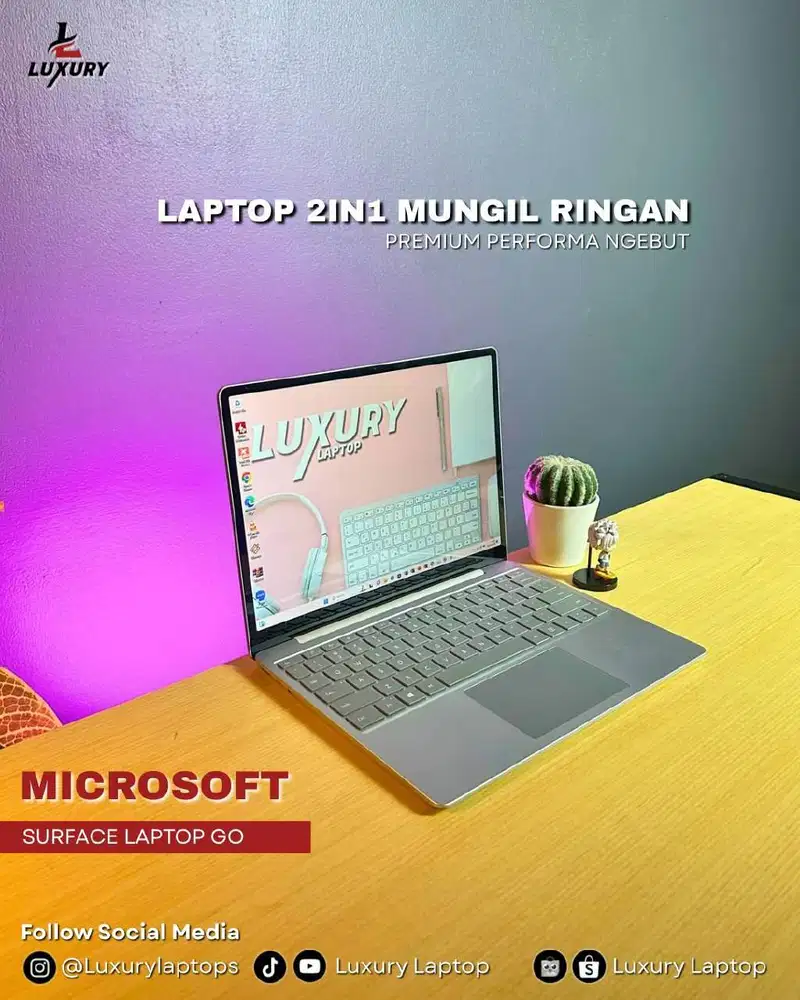 LAPTOP MICROSOFT SURFACE GO SLIM CORE I5 JUAL MURAH RAM SSD BU