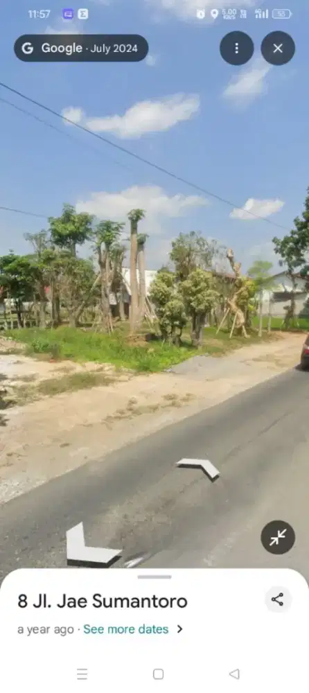 Tanah dijual deket exit tool Sleman, utara perum Puri Sehati Seyegan