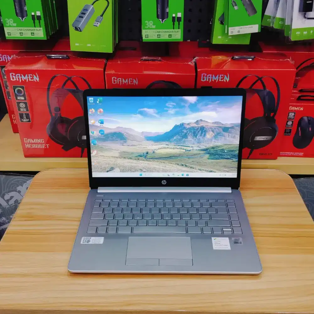 ​LIKE NEW! Laptop HP 14s i3-10th Gen - RAM 8GB/SSD 256GB - Garansi