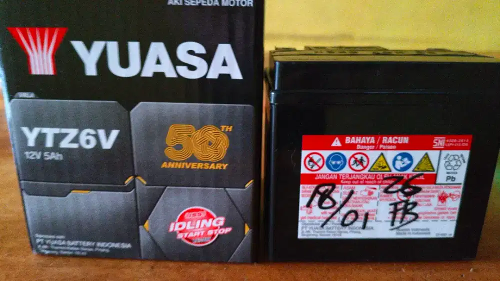 Accu / Aki kering YTZ6V For Nmax/PCX