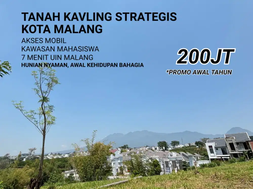 Tanah Di Landungsari 5 Menit Terminal Landungsari SHM Lingkungan Padat