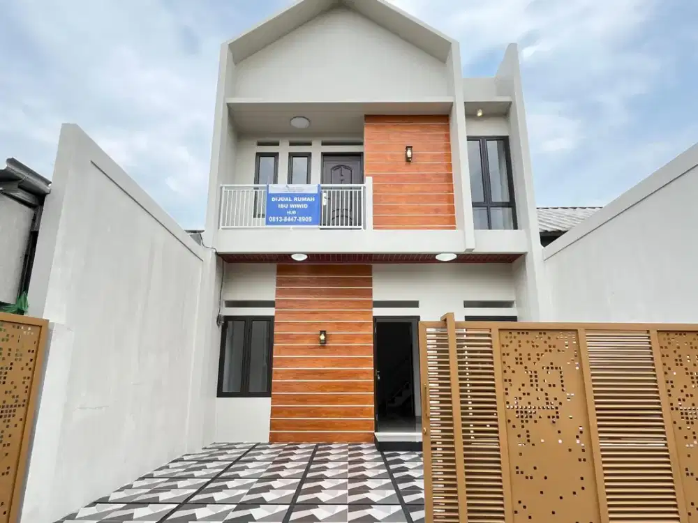 DIJUAL RUMAH MURAH 2LT SCANDINAVIAN DENGAN 3 KAMAR TIDUR DI GRAHA HARAPAN BUMYAGARA