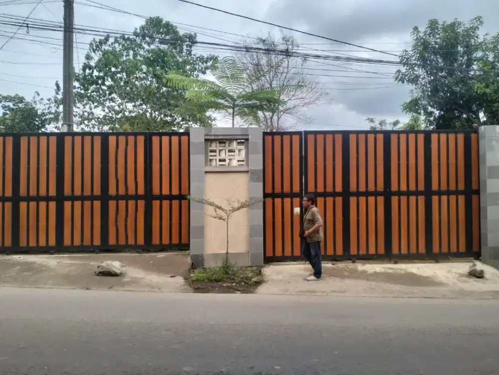 JUAL TANAH PINGGIR JL.RAYA, COCOK UTK INDOMARET, RUKOST, DLL