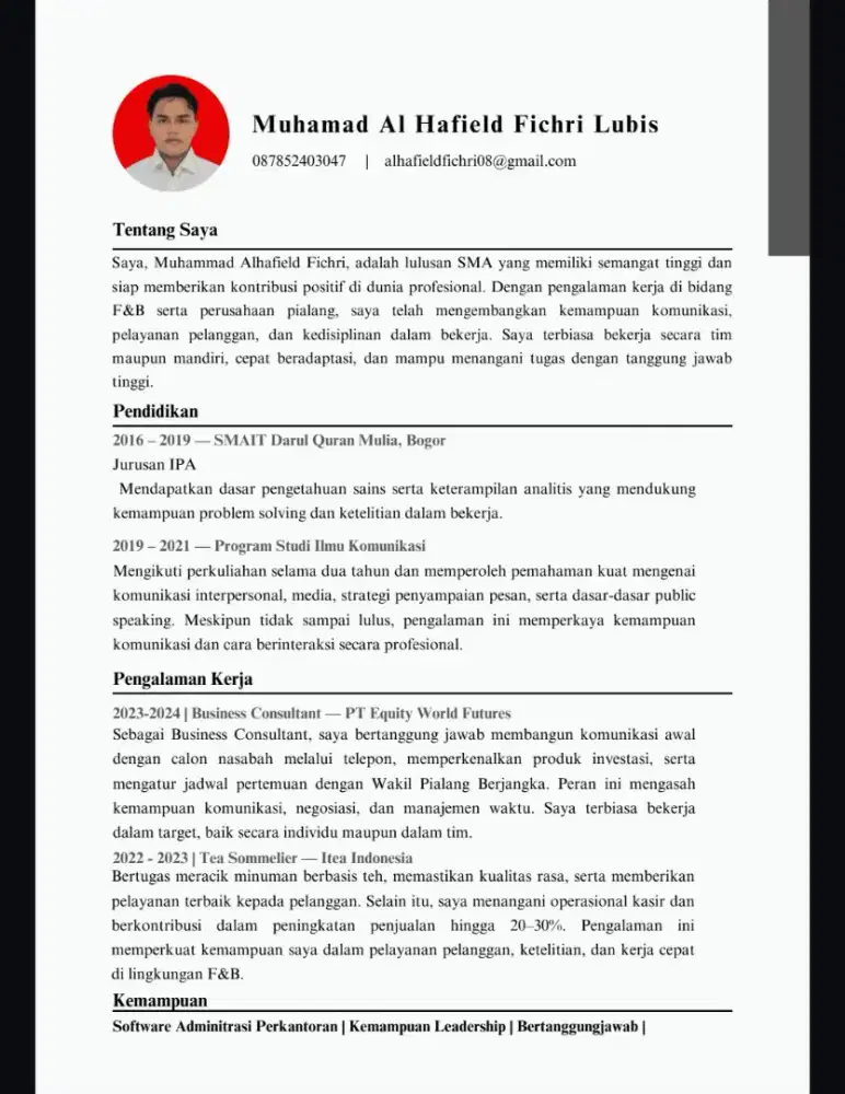 Di cari lowongan pekerjaan