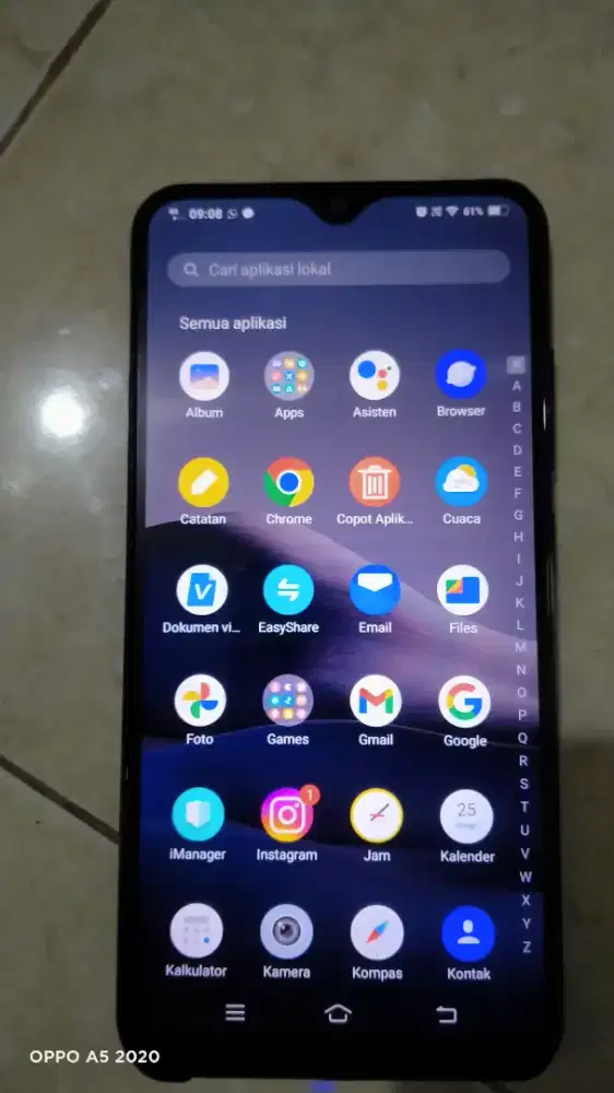 Vivo y1s ram 2 gb memori 32 gb