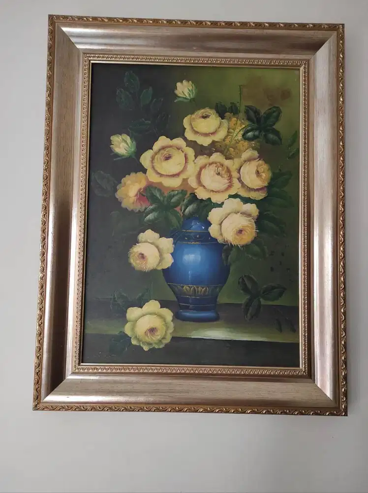 Lukisan canvas Bunga