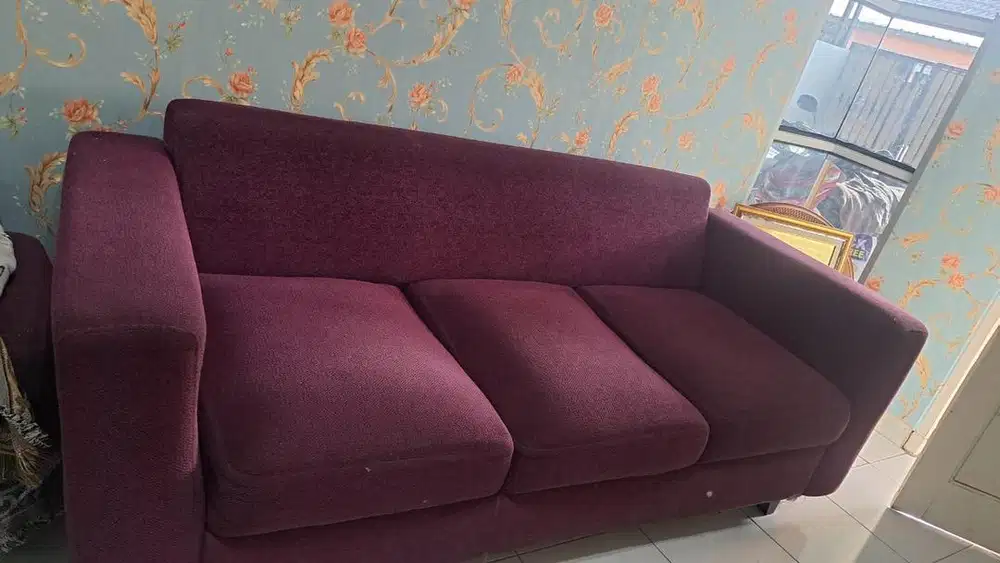 Jual Sofa L warna Ungu