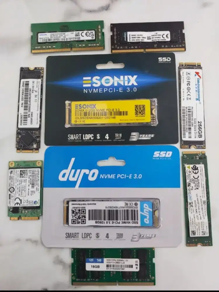SSD DAN RAM NEW DAN LIKE NEW