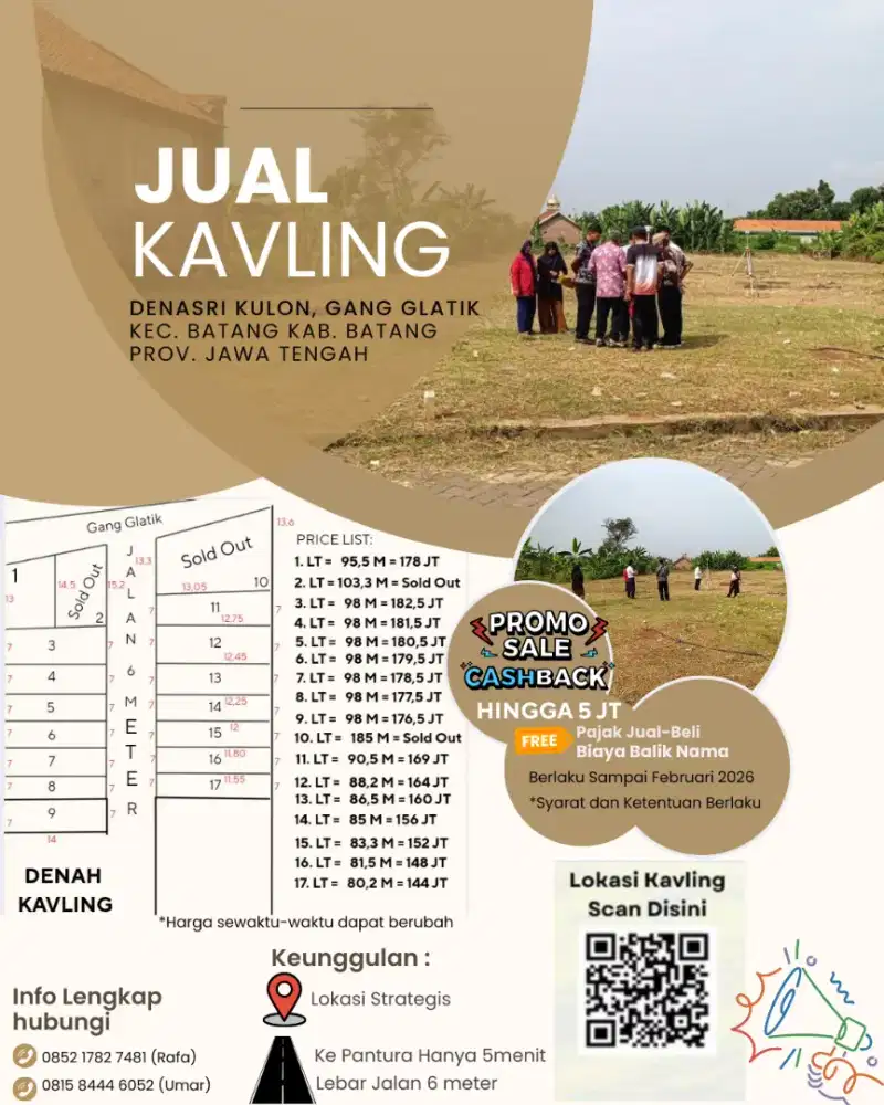 TANAH KAVLING MURAH