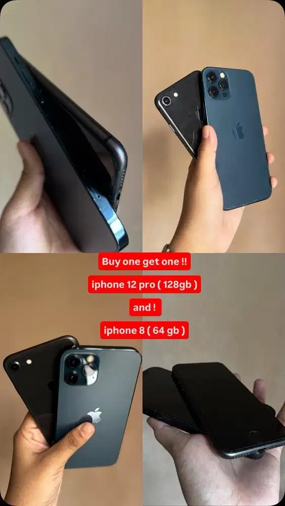 Iphone 12 pro gratis iphone 8 ! 4.5jt