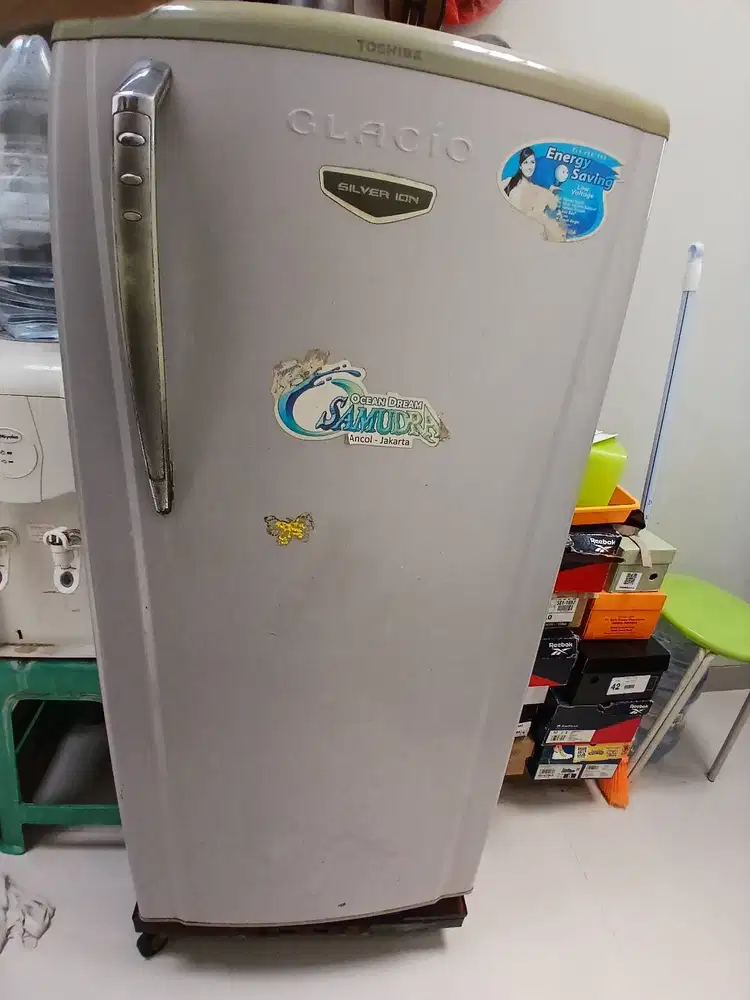 Dijual kulkas second Toshiba Glacio 1 pintu
