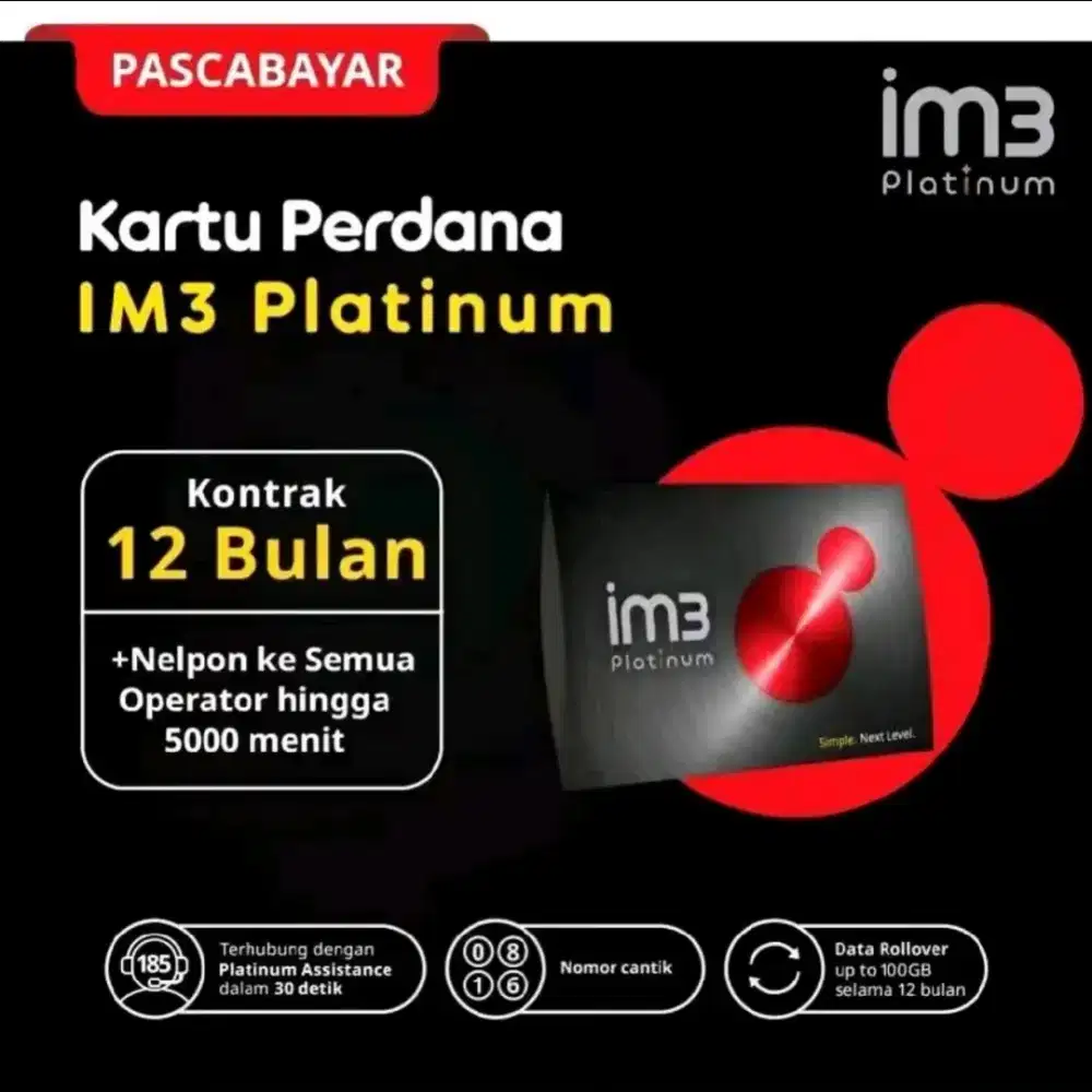 1.500GB Indosat Platinum Pascabayar Prioritas Bisa Cicilan