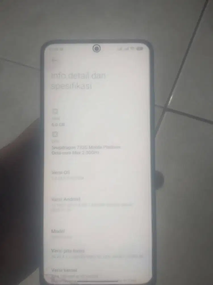 Jual Xiaomi Redmi Note 12 Pro 4g 6/128 min backdoor retak