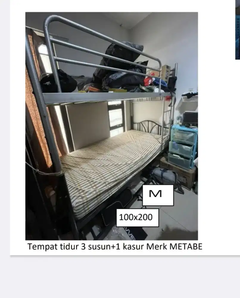 Tempat tidur bertingkat 3
