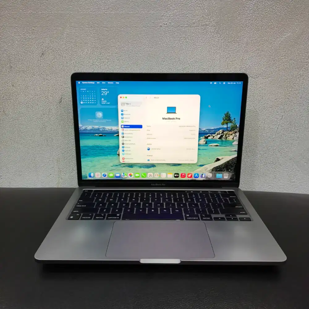 Macbook Pro TB 13 inch 2020 Chip M1 RAM 16GB SSD 256GB ( Minus )