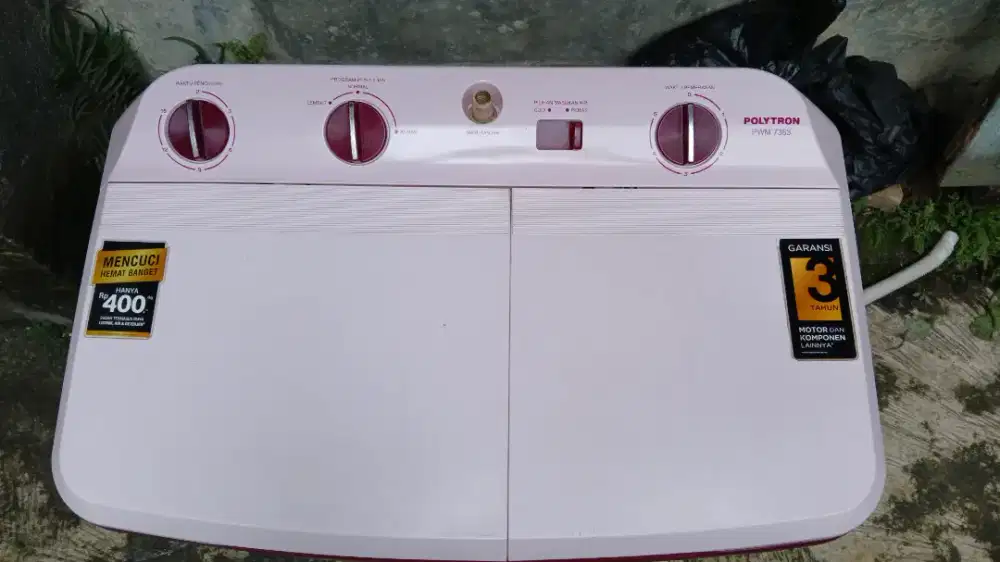 Mesin cuci polytron 8kg mesin orian siap pakai