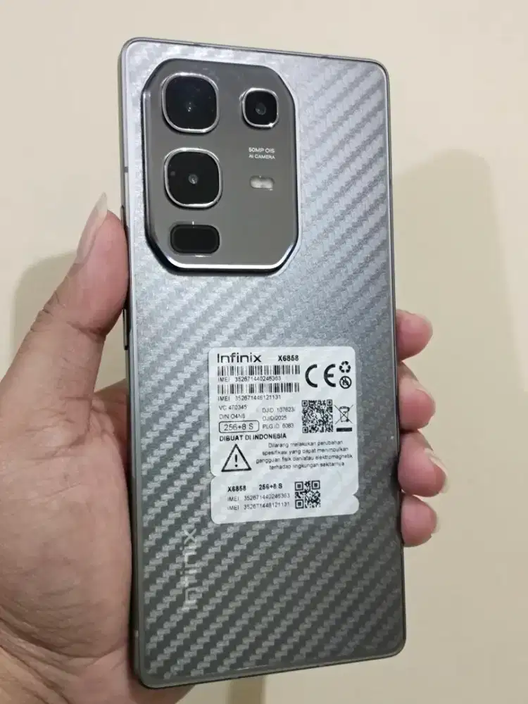 Infinix note 50 ram 8/256 mulus no minus
Kelengkapan hp csan ori 45wat