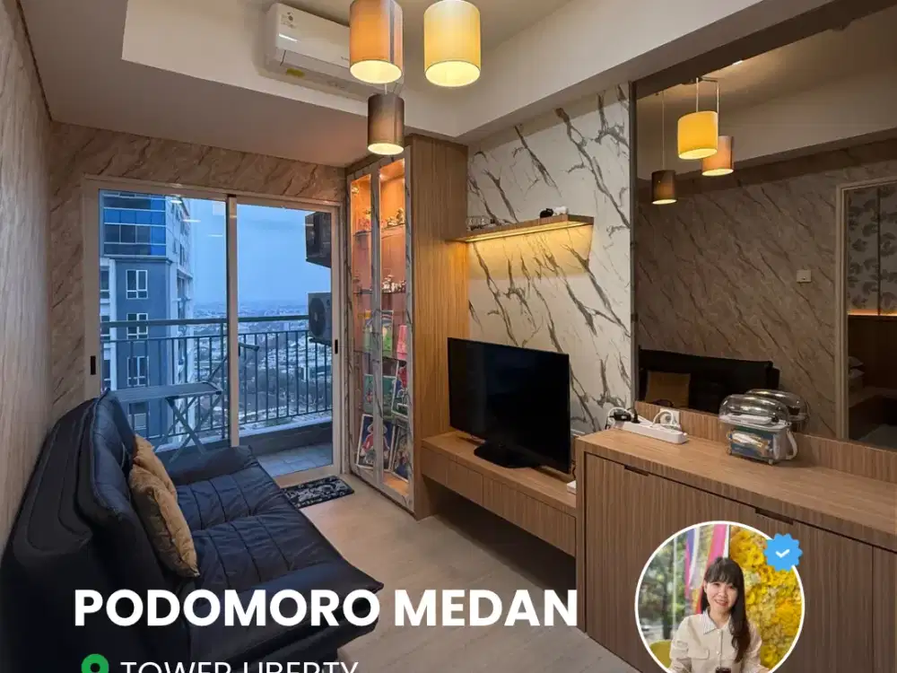 DIJUAL RUGI APARTEMEN PODOMORO FULL FURNISHED TOWER LIBERTY