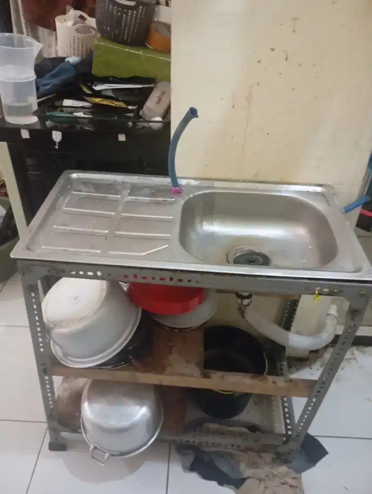 Westafel set aluminium siap pakai