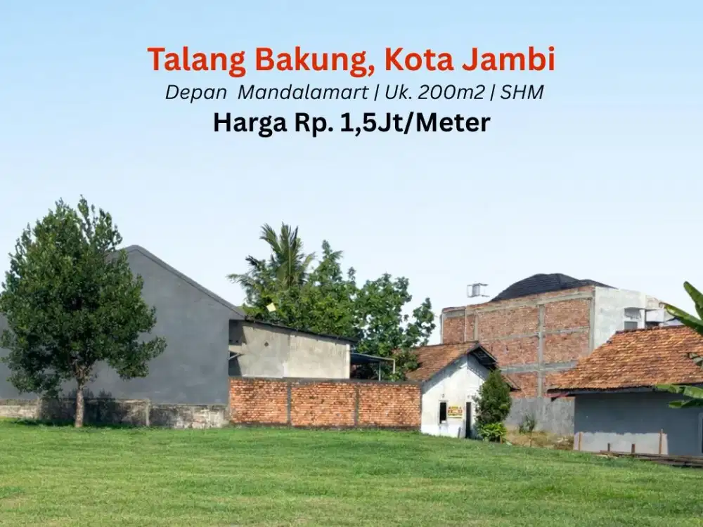 Tanah 2 Tumbuk Dekat Bandara Kota Jambi