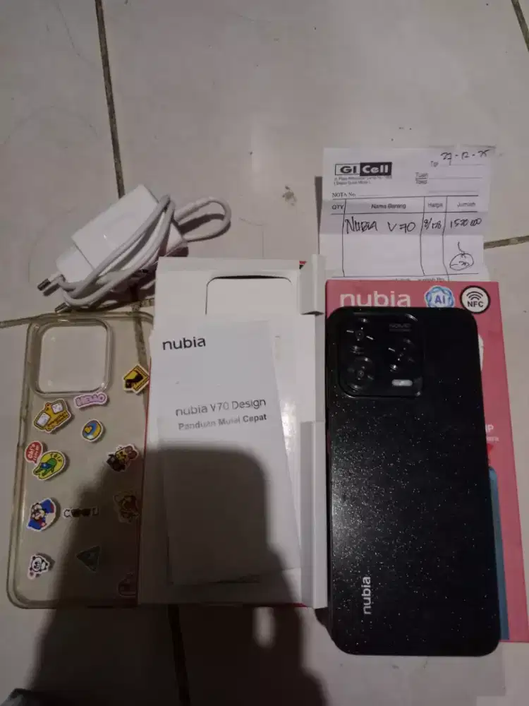 handphone Nubia v70 128gb ram8