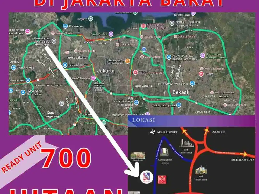 TOWNHOUSE di Jakarta Barat. 700 Jutaan