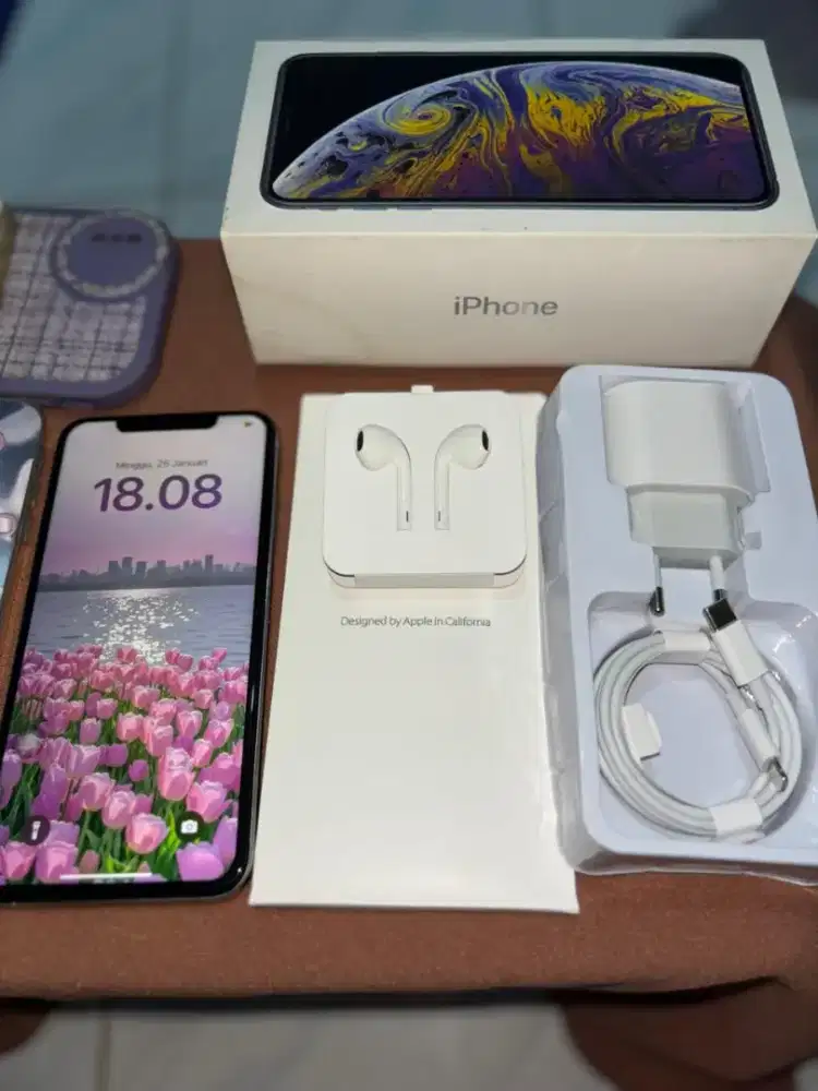 IPHONE XS MAX INTER SILVER 64GB SEMUA KARTU