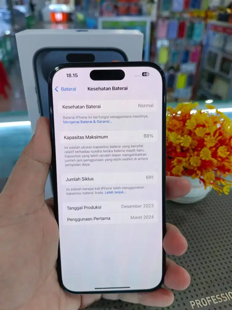 IPHONE 15 PRO 512GB SECOND INDO