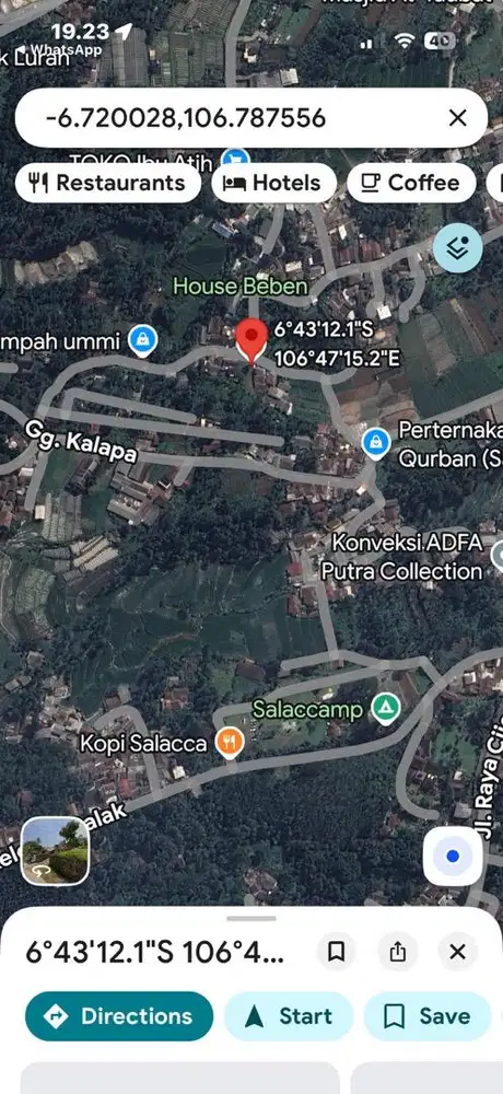 Dijual tanah kebon dan bisa buat vila