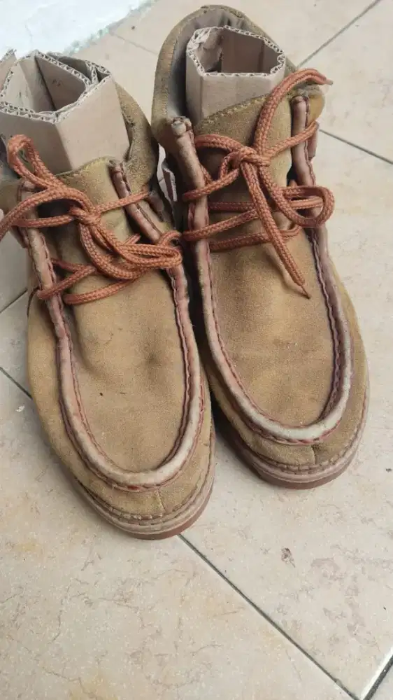 Sale sepatu boot kulit callus