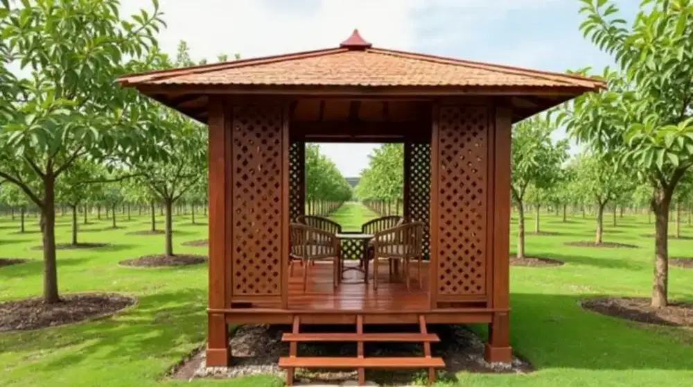 produksi gasebo kayu