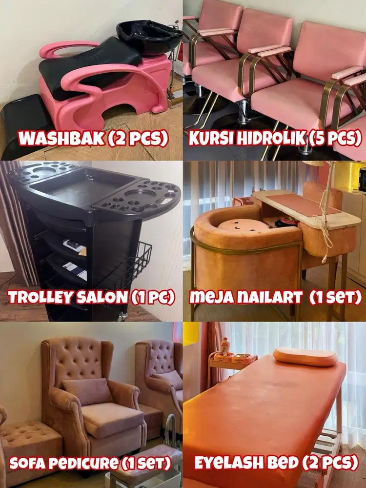 DIJUAL PERLENGKAPAN SALON & STUDIO KECANTIKAN