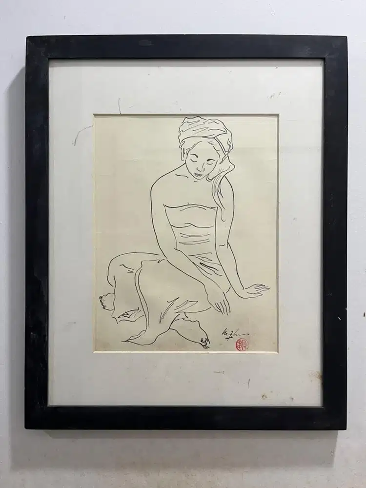 Lukisan lee manfong kertas