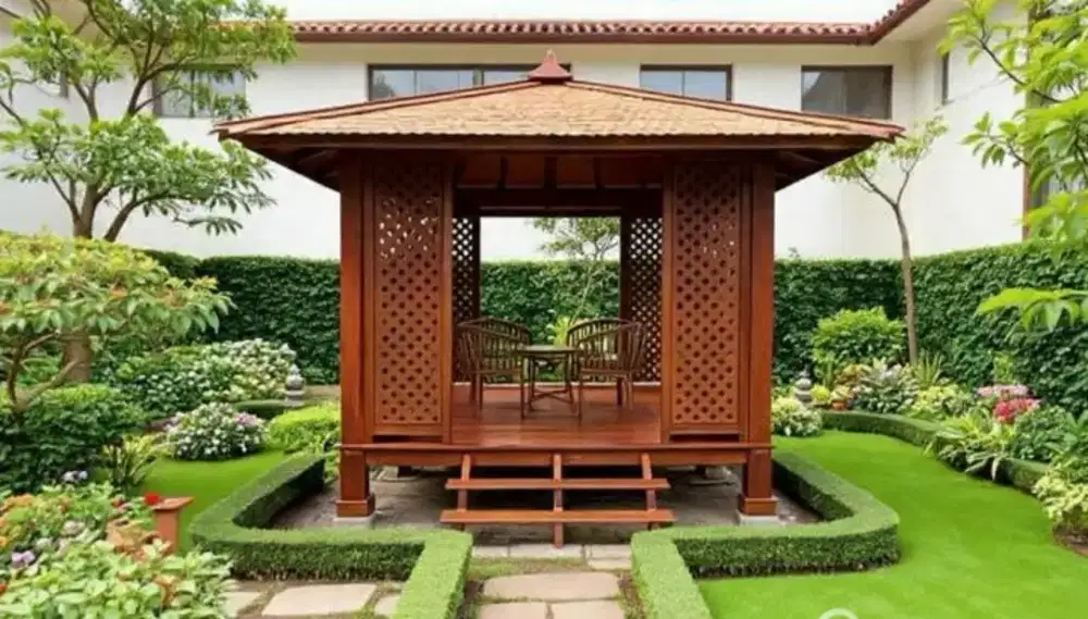 gazebo taman modern